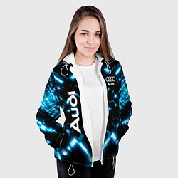 Куртка с капюшоном женская Audi Neon, цвет: 3D-белый — фото 2