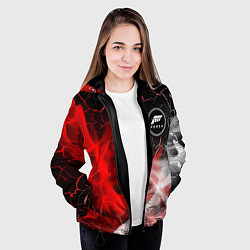 Куртка с капюшоном женская ФОРЗА ХОРАЙЗЕН Яркий 9, цвет: 3D-черный — фото 2