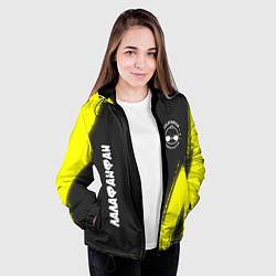 Куртка с капюшоном женская LALAFANFAN - PREMIUM - Краски, цвет: 3D-черный — фото 2