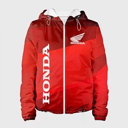 Куртка с капюшоном женская Honda - Red, цвет: 3D-белый