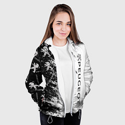 Куртка с капюшоном женская Peugeot Распылитель, цвет: 3D-белый — фото 2