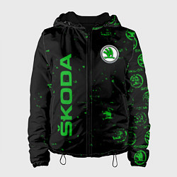 Куртка с капюшоном женская Skoda: Sport Auto, цвет: 3D-черный