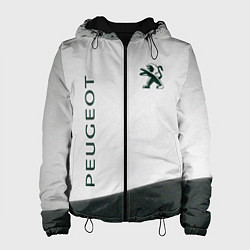 Куртка с капюшоном женская Peugeot 308 sport, цвет: 3D-черный