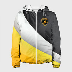 Куртка с капюшоном женская Lamborghini - Sport бренд, цвет: 3D-белый