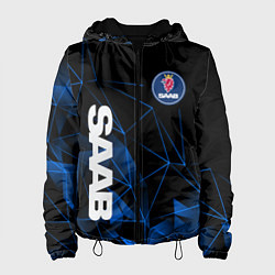 Куртка с капюшоном женская Сааб , Saab, цвет: 3D-черный