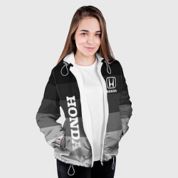 Куртка с капюшоном женская Honda Хонда, цвет: 3D-белый — фото 2