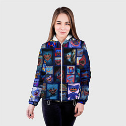 Куртка с капюшоном женская POPPY PLAYTIME РАЗНЫЙ ХАГГИ ВАГГИ, цвет: 3D-белый — фото 2