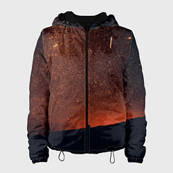 Куртка с капюшоном женская Золотое небо, цвет: 3D-черный