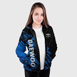Куртка с капюшоном женская Daewoo , Дэу, цвет: 3D-черный — фото 2