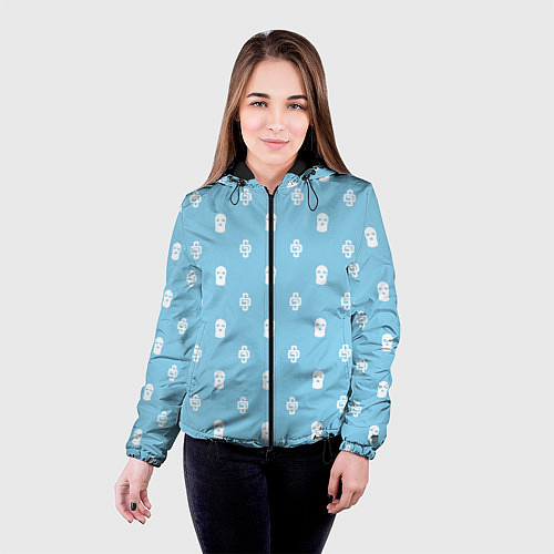 Женская куртка Узор Mono Sky Blue Dope Camo Dope Street Market / 3D-Черный – фото 4