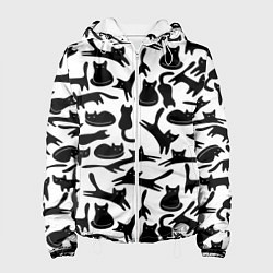 Куртка с капюшоном женская Домашний котик, цвет: 3D-белый