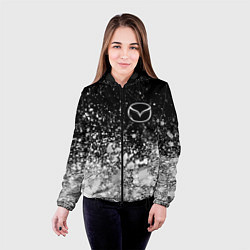 Куртка с капюшоном женская МАЗДА - Краска, цвет: 3D-черный — фото 2