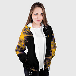 Куртка с капюшоном женская FALLOUT 76 фолаут, цвет: 3D-белый — фото 2