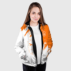 Куртка с капюшоном женская Half-life texture, цвет: 3D-черный — фото 2