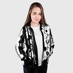 Куртка с капюшоном женская Шесть граней, цвет: 3D-черный — фото 2