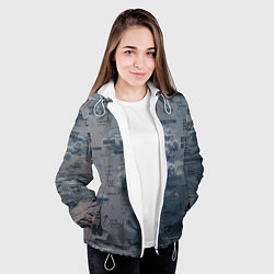 Куртка с капюшоном женская BTS Дискография, цвет: 3D-белый — фото 2