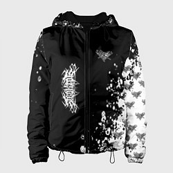 Куртка с капюшоном женская Velial squad паттерн рук, цвет: 3D-черный