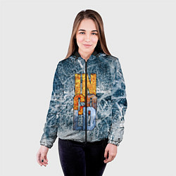 Куртка с капюшоном женская IN COLD logo with ice, цвет: 3D-черный — фото 2