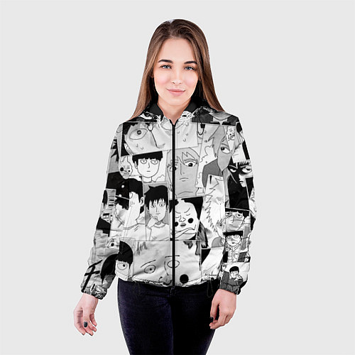 Женская куртка Моб психо 100 паттерн / 3D-Черный – фото 4
