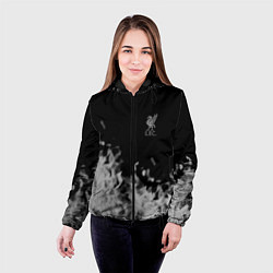 Куртка с капюшоном женская Liverpool Серое пламя, цвет: 3D-черный — фото 2