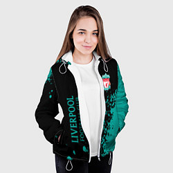 Куртка с капюшоном женская Ливерпуль краска, цвет: 3D-белый — фото 2
