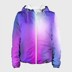 Куртка с капюшоном женская Blur Абстрактный размытый фон с градиентом, цвет: 3D-белый