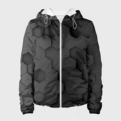 Женская куртка Чёрные 3D пластины black 3d plates плиты