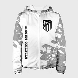 Куртка с капюшоном женская Atletico Madrid Sport на темном фоне, цвет: 3D-белый