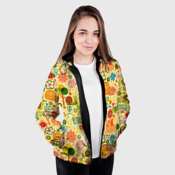Куртка с капюшоном женская ANIMALS IN NATURE, цвет: 3D-черный — фото 2