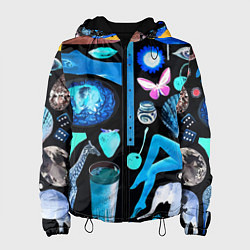 Куртка с капюшоном женская Underground pattern Fashion 2099, цвет: 3D-черный