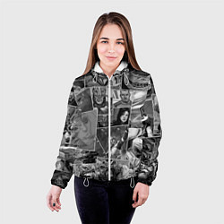 Куртка с капюшоном женская Mass effect comix, цвет: 3D-белый — фото 2