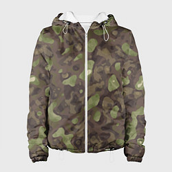 Куртка с капюшоном женская Камуфляж Multicam, цвет: 3D-белый