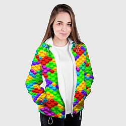 Куртка с капюшоном женская LEGO конструктор, цвет: 3D-белый — фото 2