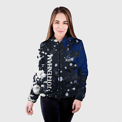 Куртка с капюшоном женская Tottenham hotspur Краска, цвет: 3D-черный — фото 2