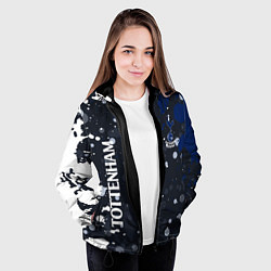 Куртка с капюшоном женская Tottenham hotspur Краска, цвет: 3D-черный — фото 2