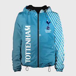 Куртка с капюшоном женская Тоттенхэм хотспур Абстракция, цвет: 3D-черный