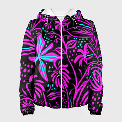 Женская куртка Purple flowers pattern