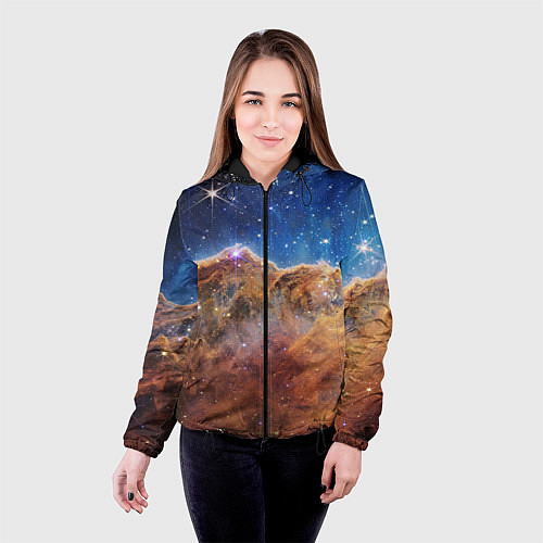 Женская куртка Туманность Киля / 3D-Черный – фото 4
