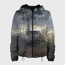 Куртка с капюшоном женская STALKER Саркофаг, цвет: 3D-черный