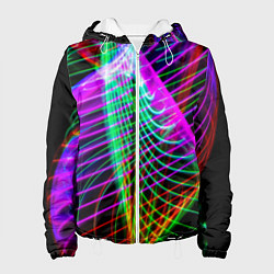 Женская куртка Абстрактное множество неоновых лучей