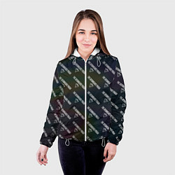 Куртка с капюшоном женская The Devil wears prada pattern, цвет: 3D-белый — фото 2