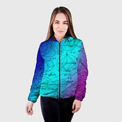 Куртка с капюшоном женская Неоновая формула, цвет: 3D-черный — фото 2