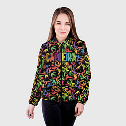 Куртка с капюшоном женская Capoeira colorful mens, цвет: 3D-черный — фото 2