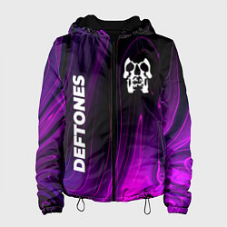Куртка с капюшоном женская Deftones violet plasma, цвет: 3D-черный