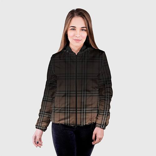 Женская куртка Tartan gradient / 3D-Черный – фото 4