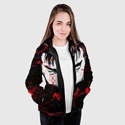 Куртка с капюшоном женская BERSERK ГАТС, цвет: 3D-черный — фото 2