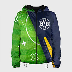 Куртка с капюшоном женская Borussia football field, цвет: 3D-черный