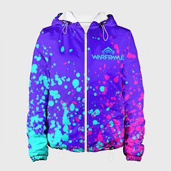 Куртка с капюшоном женская Warframe art, цвет: 3D-белый