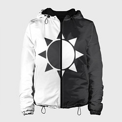 Женская куртка Черно-белое солнце