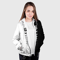 Куртка с капюшоном женская ШБ черно-белый вариант, цвет: 3D-белый — фото 2